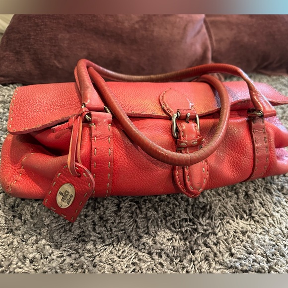 FENDI Selleria/Linda bag Handbag 8BR547 Leather Women - Picture 1 of 9
